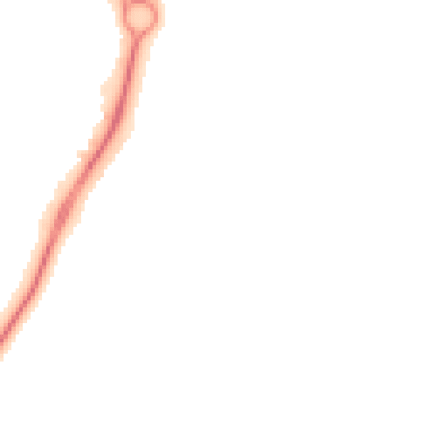 Night-time road noise heatmap for PE7 8RE