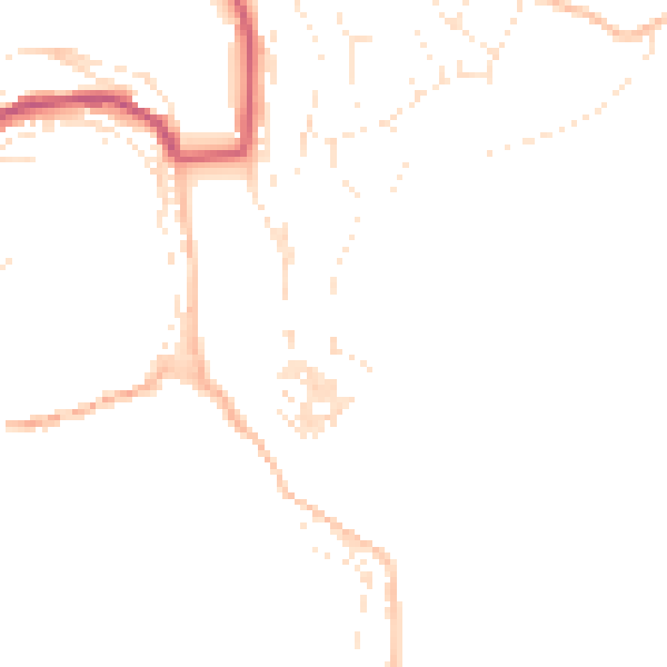 Daytime road noise heatmap for PL13 1BB