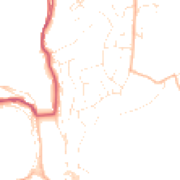 Daytime road noise heatmap for PL13 1DJ