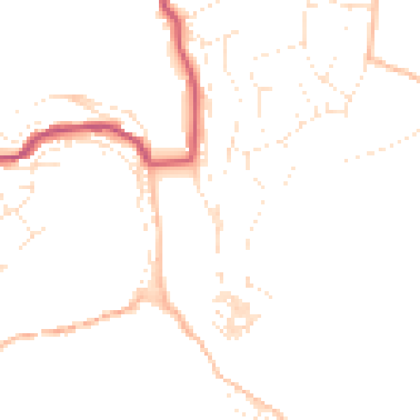 Daytime road noise heatmap for PL13 1DT