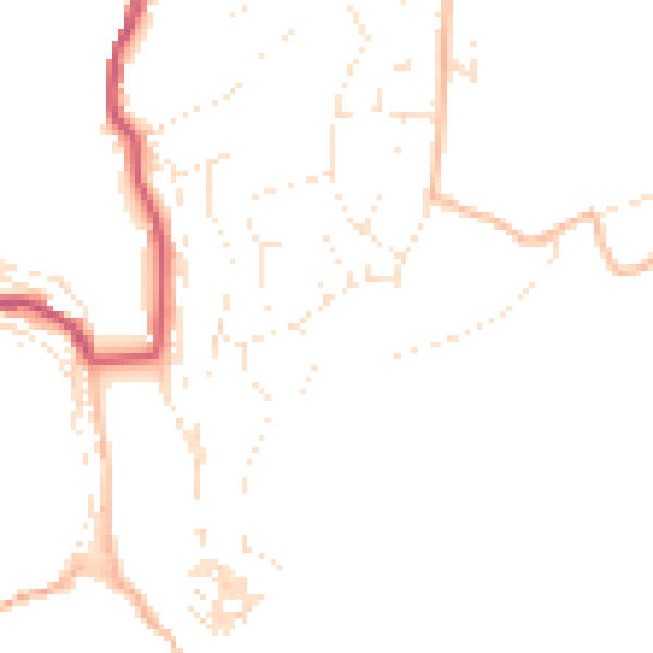 Daytime road noise heatmap for PL13 1DZ