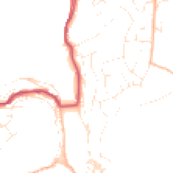 Daytime road noise heatmap for PL13 1HW