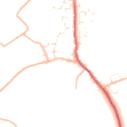 Daytime road noise heatmap for PL13 2HS