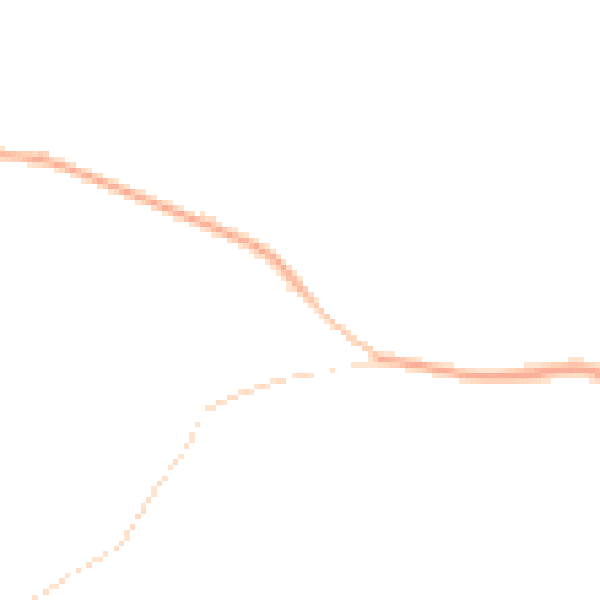 Night-time road noise heatmap for PL13 2JU