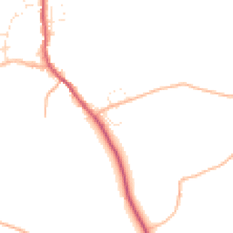 Daytime road noise heatmap for PL13 2JY