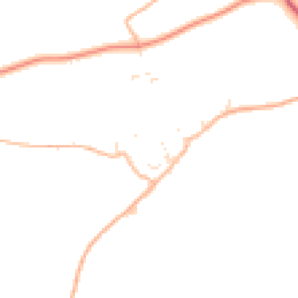Daytime road noise heatmap for PL13 2NG