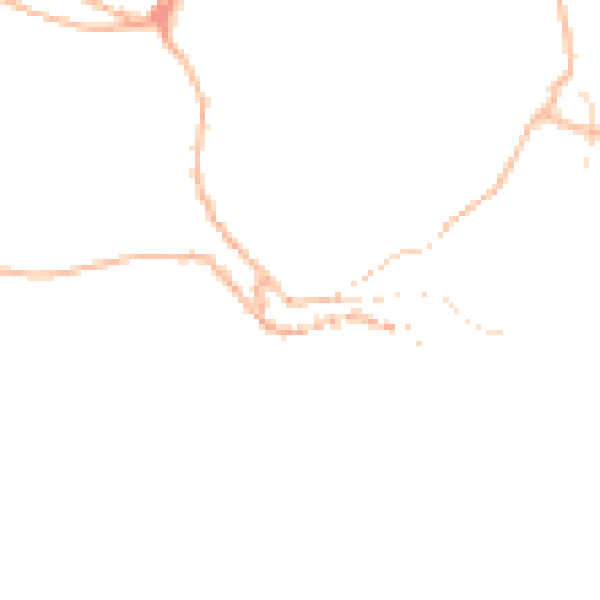 Daytime road noise heatmap for PL13 2QR