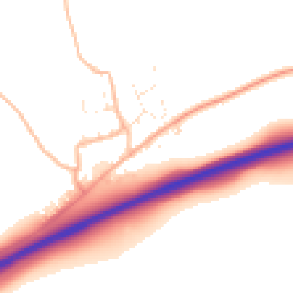 Daytime road noise heatmap for PL15 7AJ