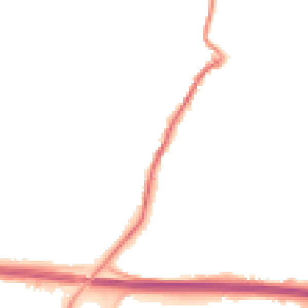 Night-time road noise heatmap for PL15 7AT