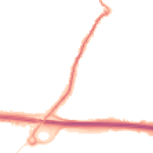 Night-time road noise heatmap for PL15 7BJ