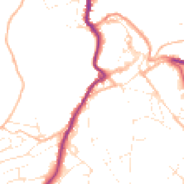 Daytime road noise heatmap for PL15 7BL