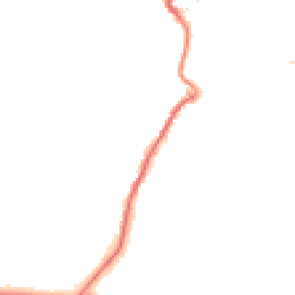 Night-time road noise heatmap for PL15 7BQ