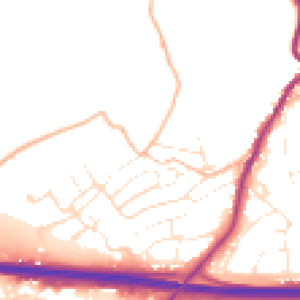 Daytime road noise heatmap for PL15 7BU