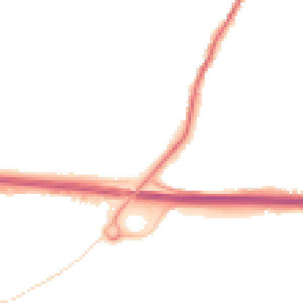 Night-time road noise heatmap for PL15 7DA
