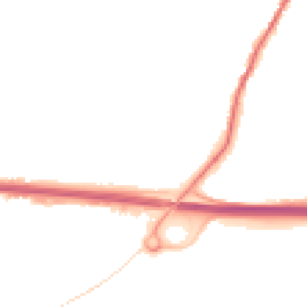 Night-time road noise heatmap for PL15 7DD