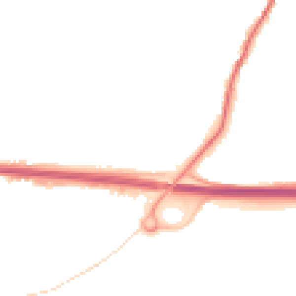 Night-time road noise heatmap for PL15 7DE