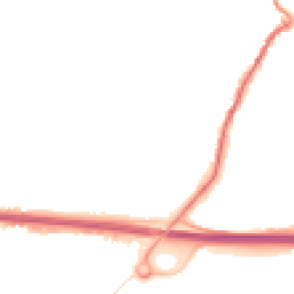 Night-time road noise heatmap for PL15 7DJ