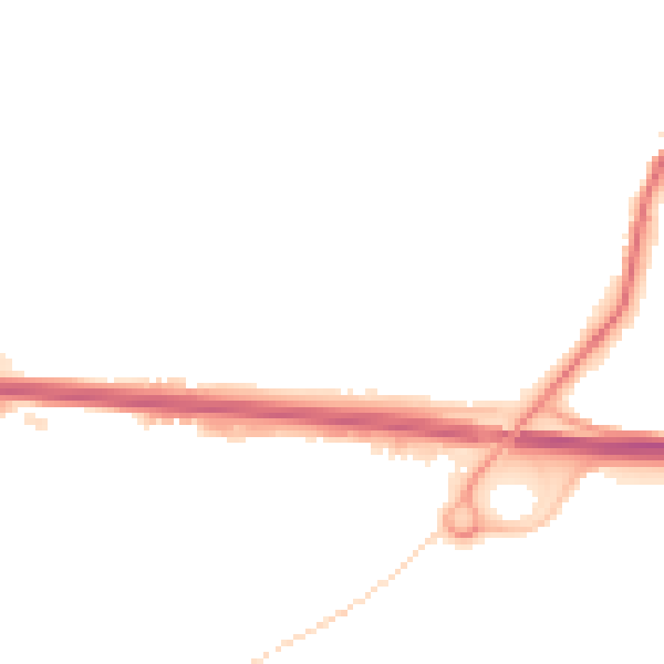 Night-time road noise heatmap for PL15 7DN