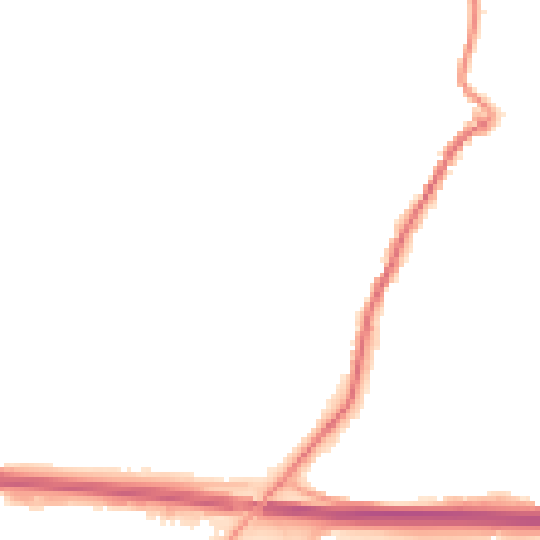 Night-time road noise heatmap for PL15 7DQ