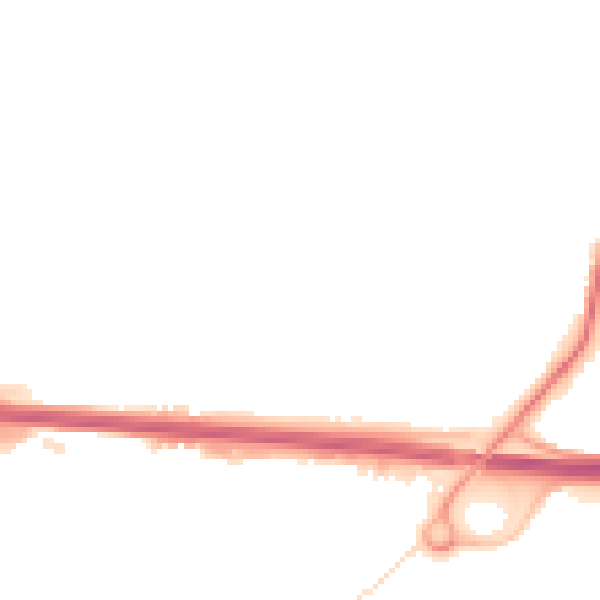 Night-time road noise heatmap for PL15 7DW