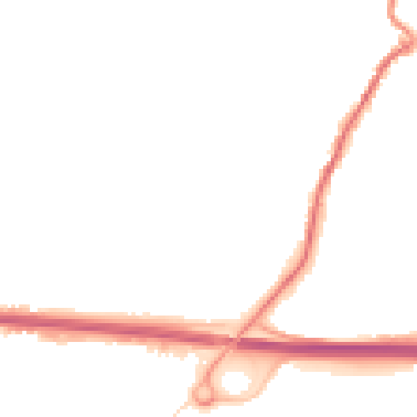 Night-time road noise heatmap for PL15 7DY