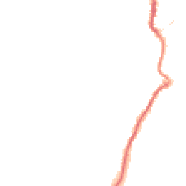 Night-time road noise heatmap for PL15 7EG