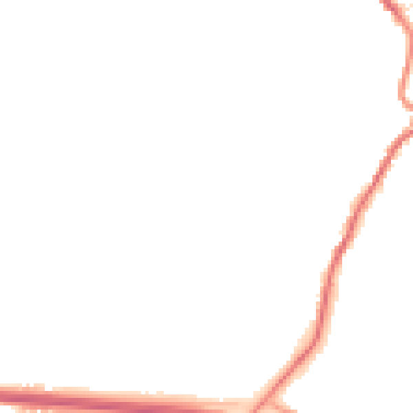 Night-time road noise heatmap for PL15 7EH