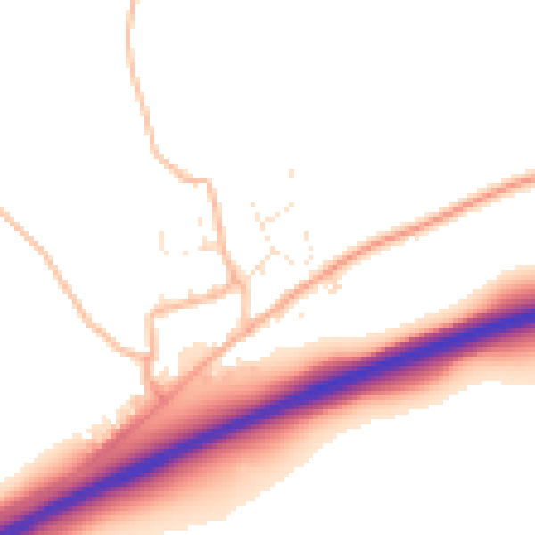 Daytime road noise heatmap for PL15 7HD