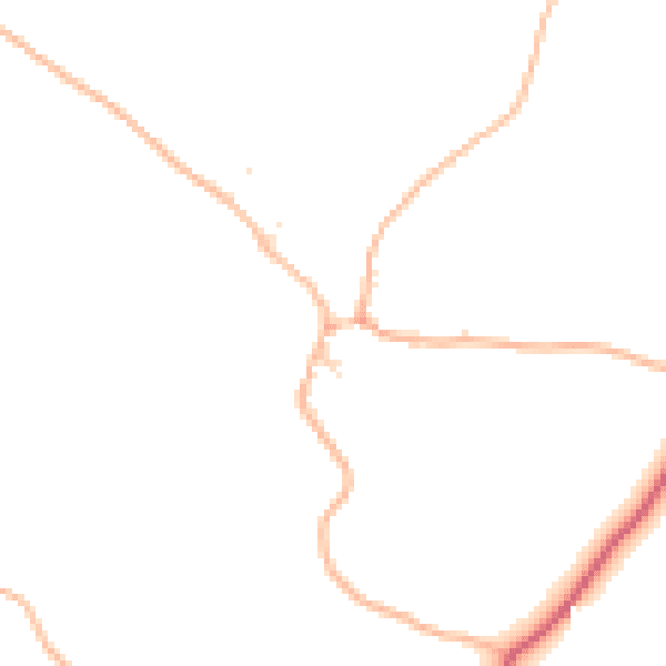 Daytime road noise heatmap for PL15 7PQ