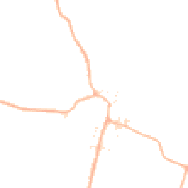 Daytime road noise heatmap for PL15 7QD