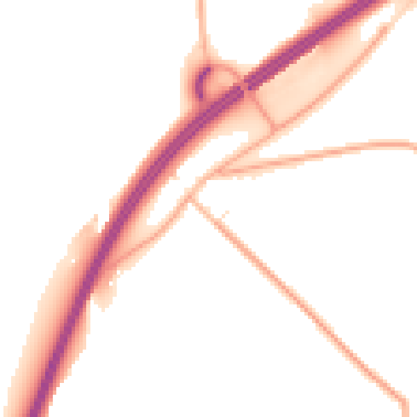 Daytime road noise heatmap for PL15 7TS