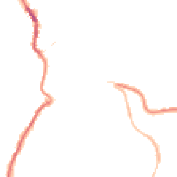 Night-time road noise heatmap for PL15 8BS