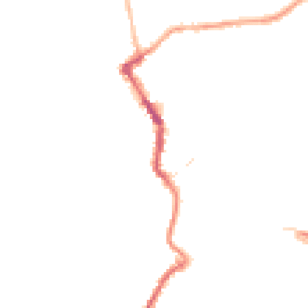 Night-time road noise heatmap for PL15 8BU