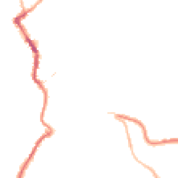 Night-time road noise heatmap for PL15 8BW
