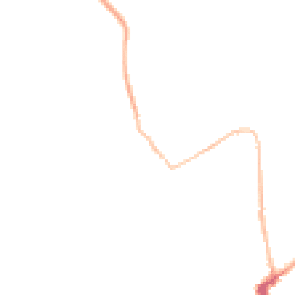 Night-time road noise heatmap for PL15 8HJ