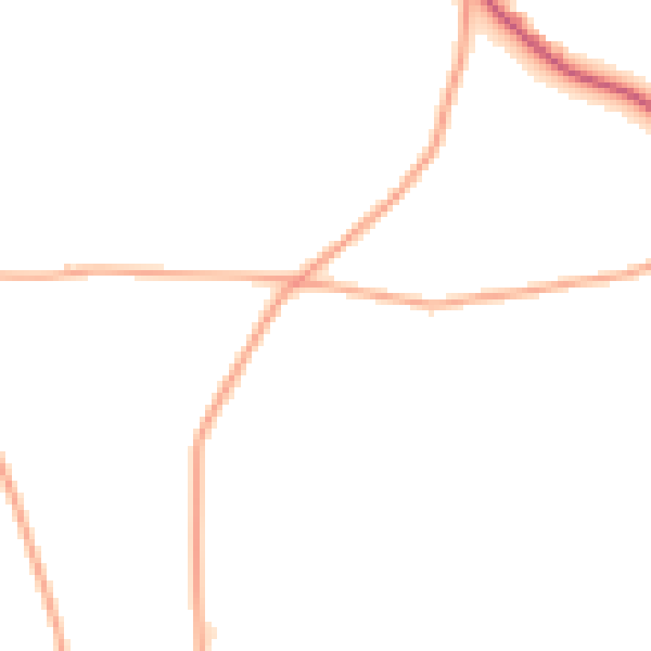 Daytime road noise heatmap for PL15 8NU