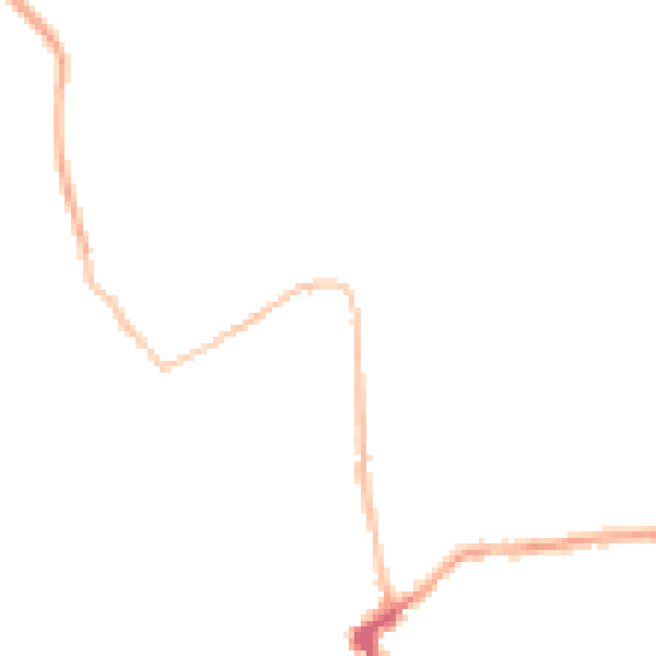 Night-time road noise heatmap for PL15 8SF