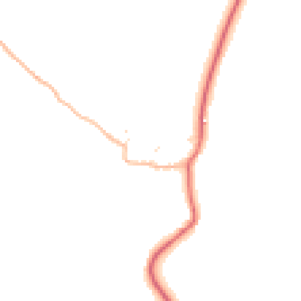 Daytime road noise heatmap for PL15 8TY