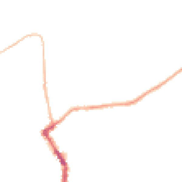 Night-time road noise heatmap for PL15 8XL