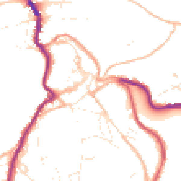 Daytime road noise heatmap for PL15 9DX