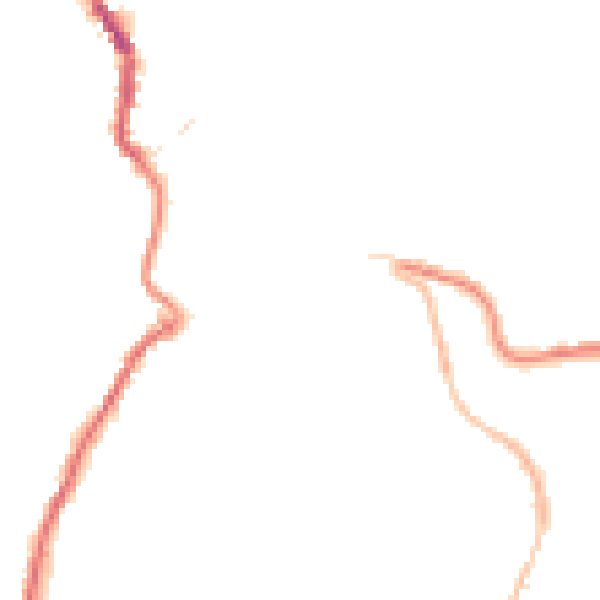 Night-time road noise heatmap for PL15 9DX