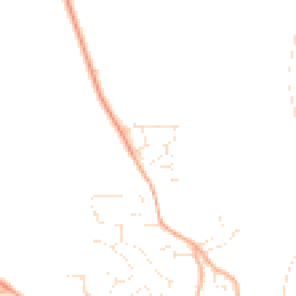 Daytime road noise heatmap for PL19 0FH