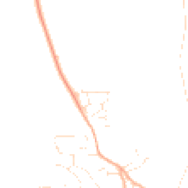 Daytime road noise heatmap for PL19 0FL