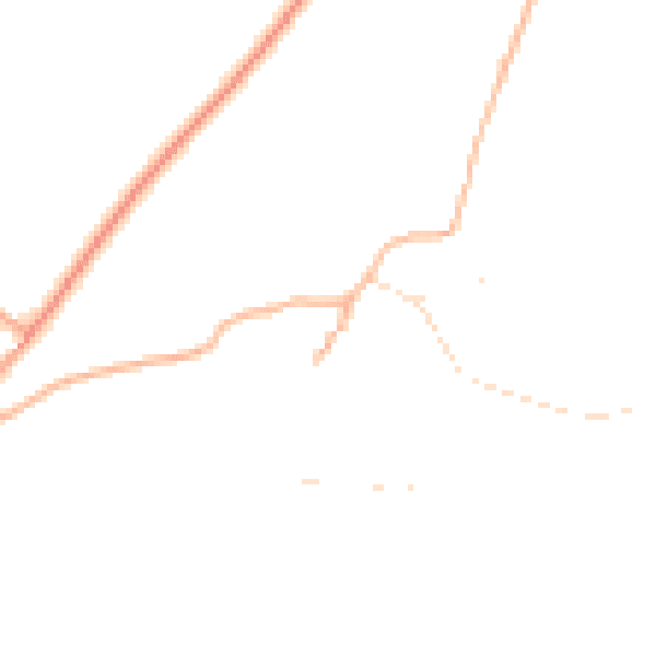 Daytime road noise heatmap for PL19 0LT