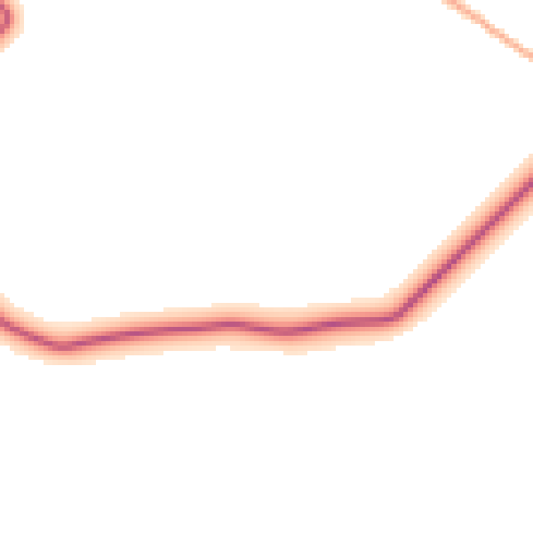 Daytime road noise heatmap for PL19 0QJ