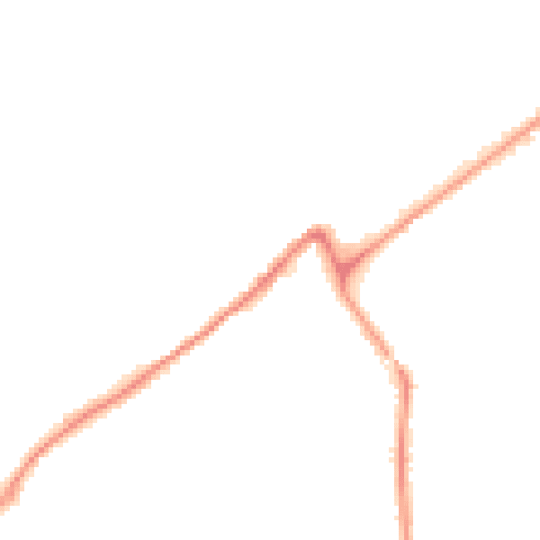 Night-time road noise heatmap for PL19 8EE