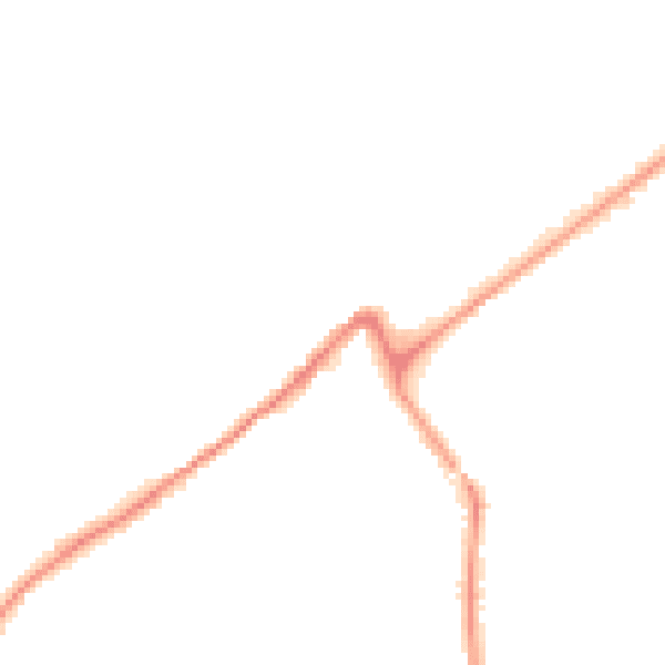 Night-time road noise heatmap for PL19 8EG