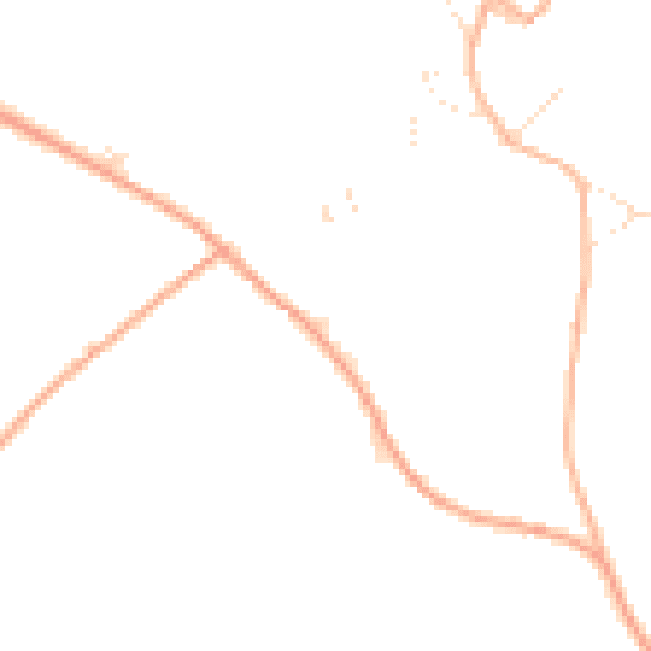 Daytime road noise heatmap for PL19 8FJ