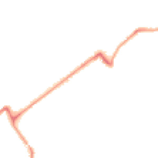 Night-time road noise heatmap for PL19 8HH