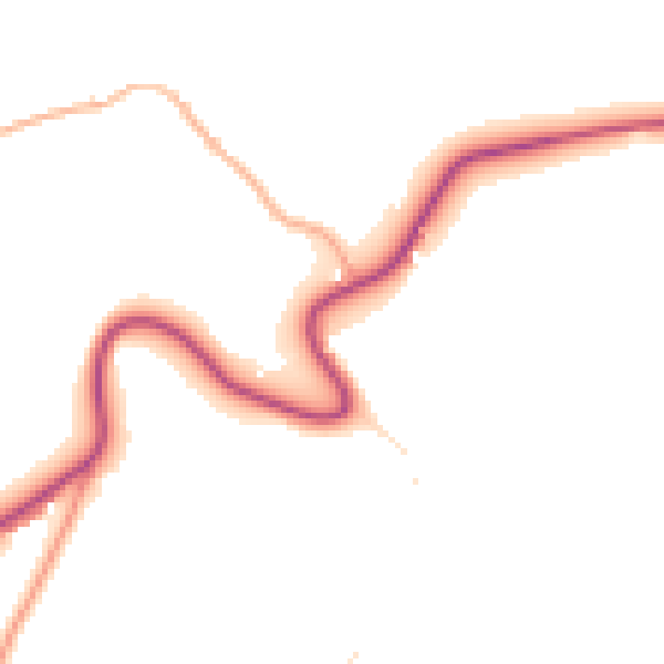 Daytime road noise heatmap for PL19 8HT